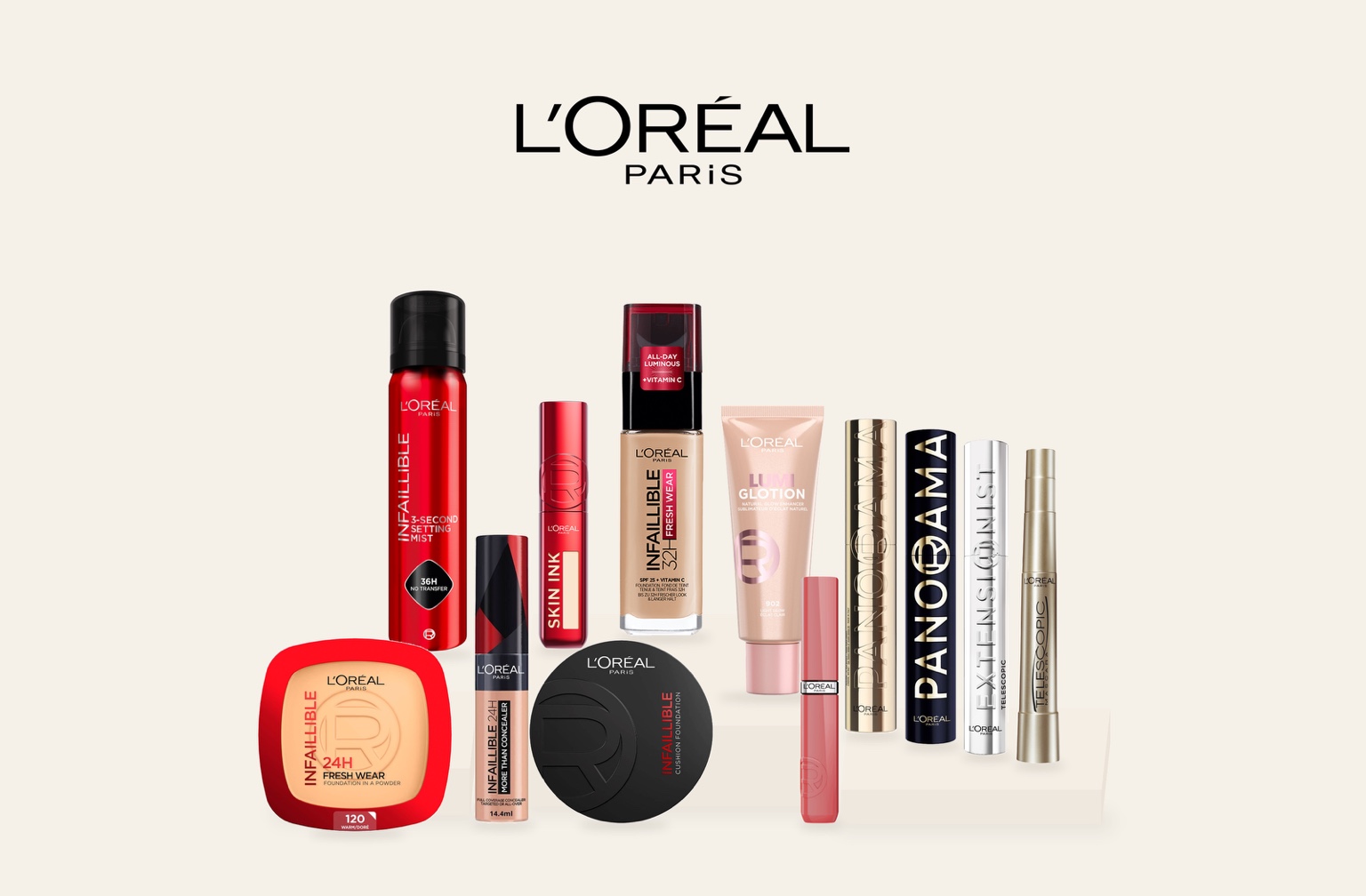 L’Oréal Paris product assortment